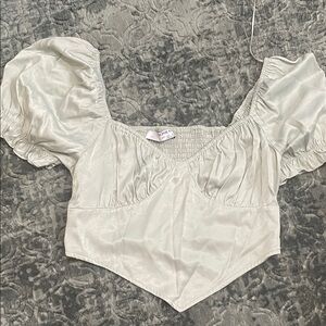 Sophie Rue Cream Puff Sleeve Blouse